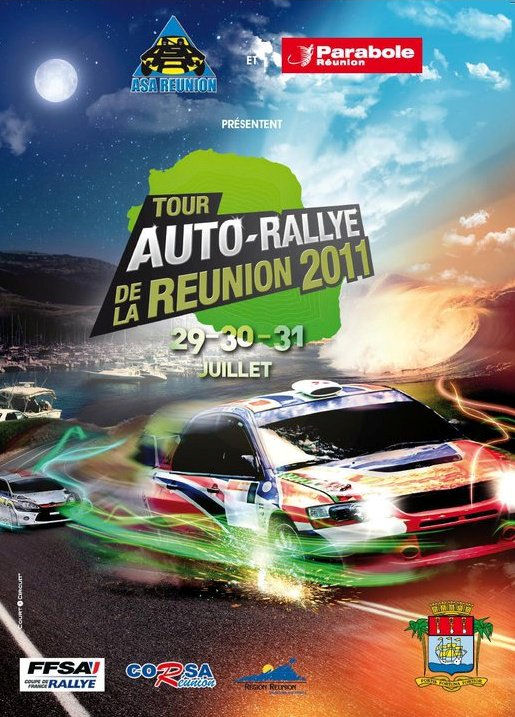 Affiche Tour Auto Rallye de la Réunion 2011