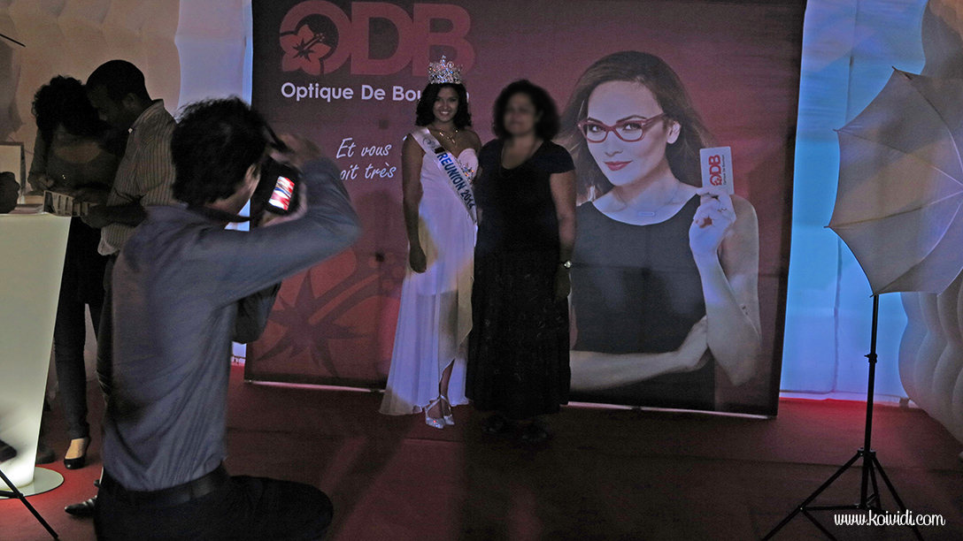 photo avec Miss Réunion 2014